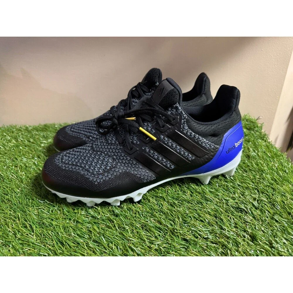 Men Size 9 adidas Ultraboost OG Football Cleats Ultra Boost Black Purple JP7410